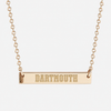 Dartmouth Logo Horizontal Bar Necklace