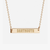 Dartmouth Logo Horizontal Bar Necklace