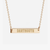Dartmouth Logo Horizontal Bar Necklace