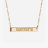 Dartmouth Logo Horizontal Bar Necklace