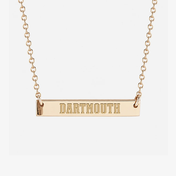 Dartmouth Logo Horizontal Bar Necklace