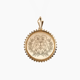 Chi Omega Sunburst Crest Pendant