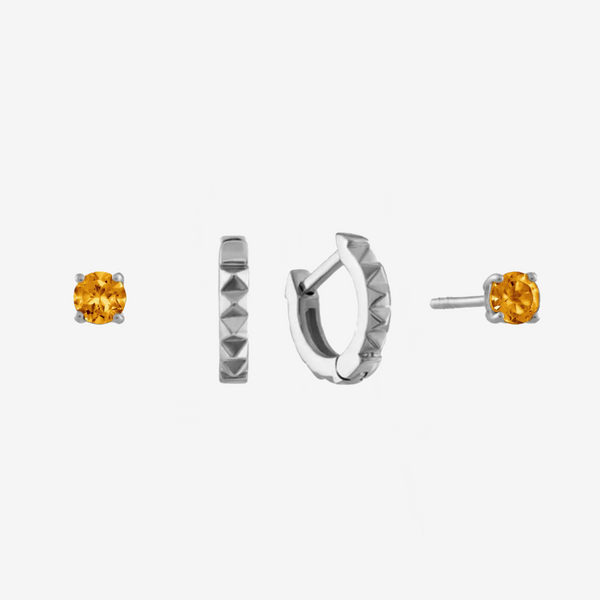 Citrine Sunburst Earring Bundle