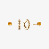 Citrine Sunburst Earring Bundle