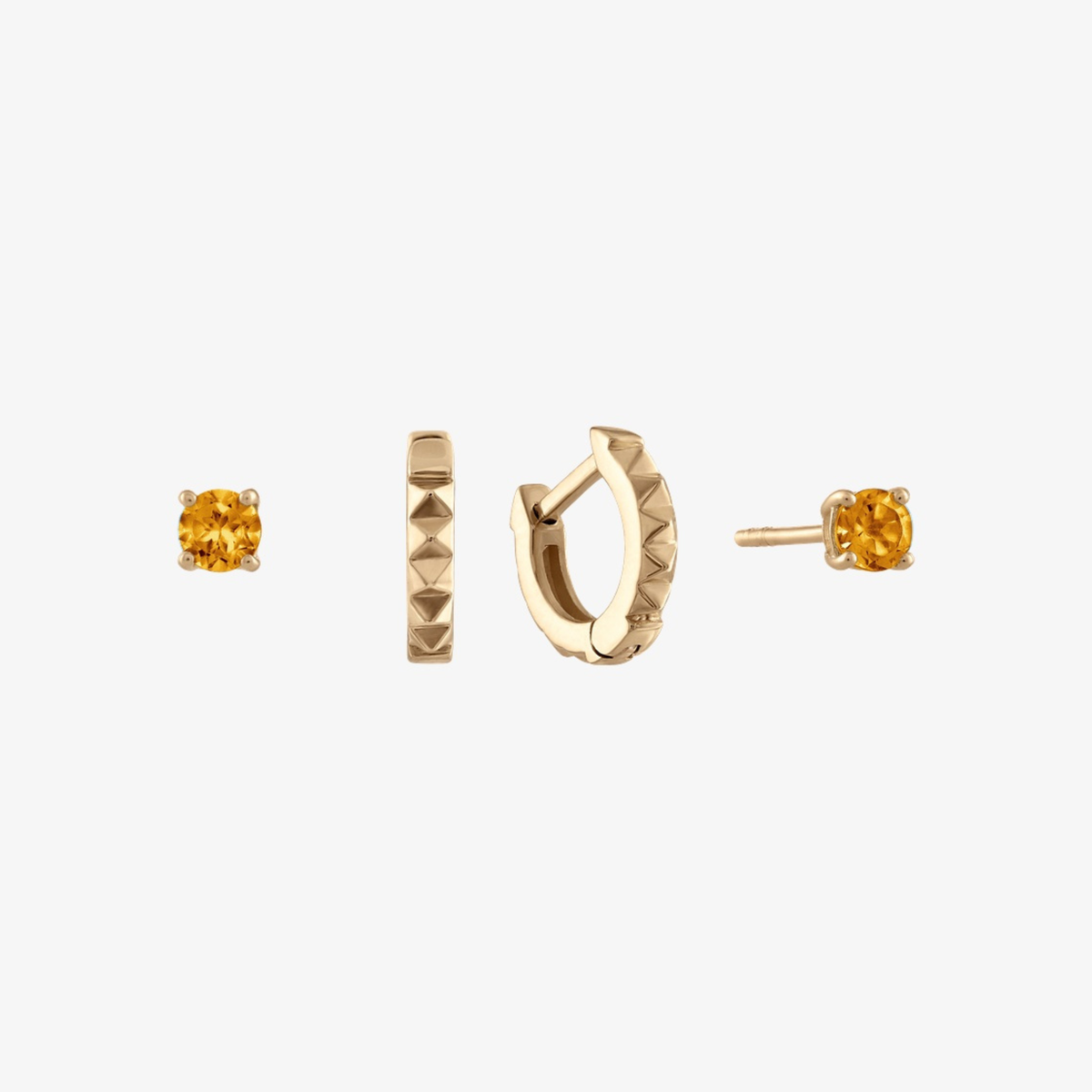 Citrine Sunburst Earring Bundle