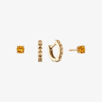 Citrine Sunburst Earring Bundle