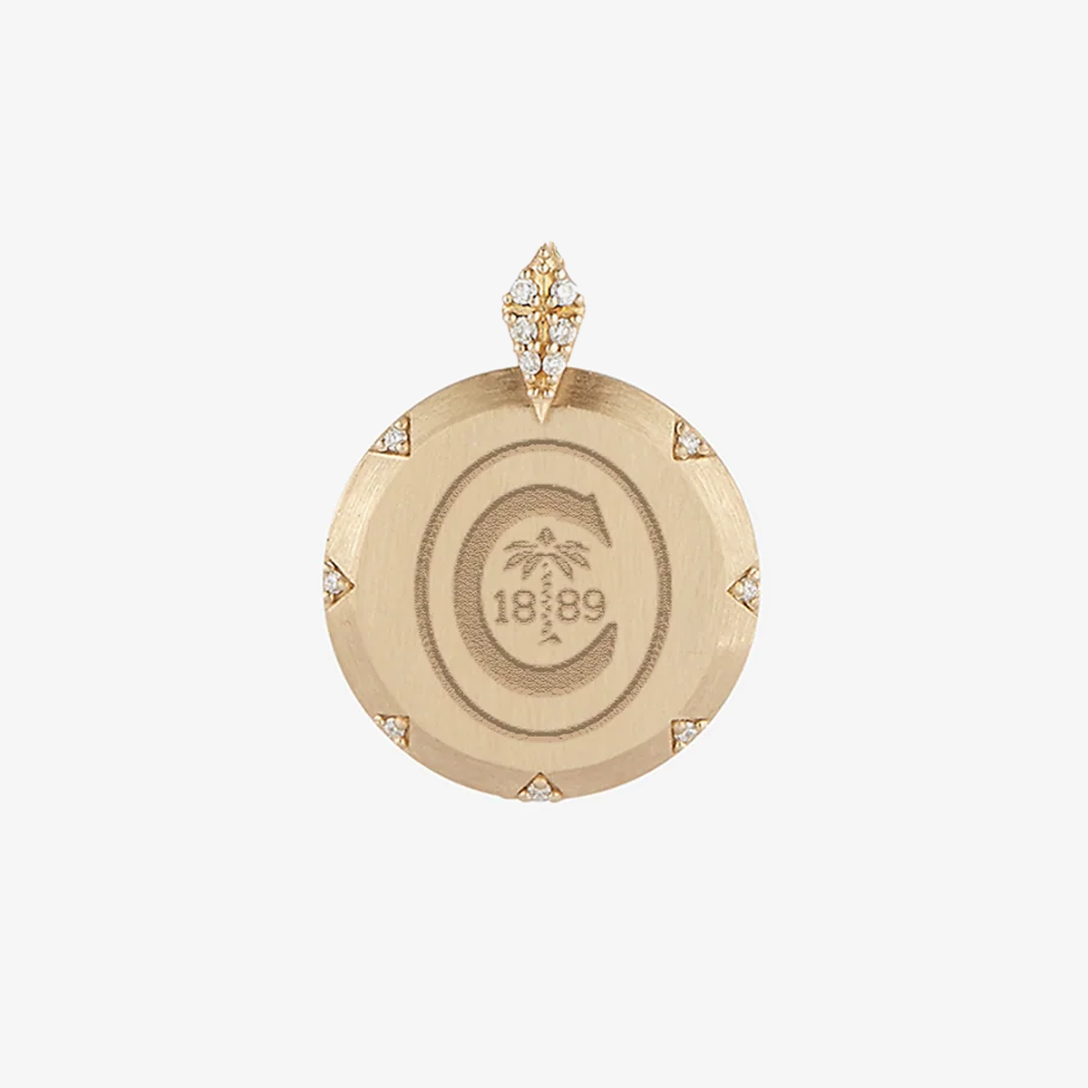 Clemson 7-Point Diamond Pendant