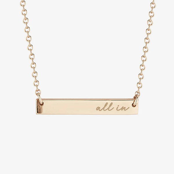 Clemson All In Horizontal Bar Necklace