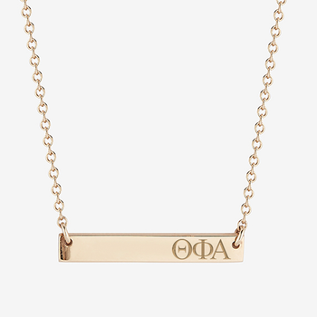 Theta Phi Alpha Horizontal Bar Necklace