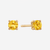 Yellow Citrine Stud Earrings