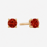 Garnet Stud Earrings