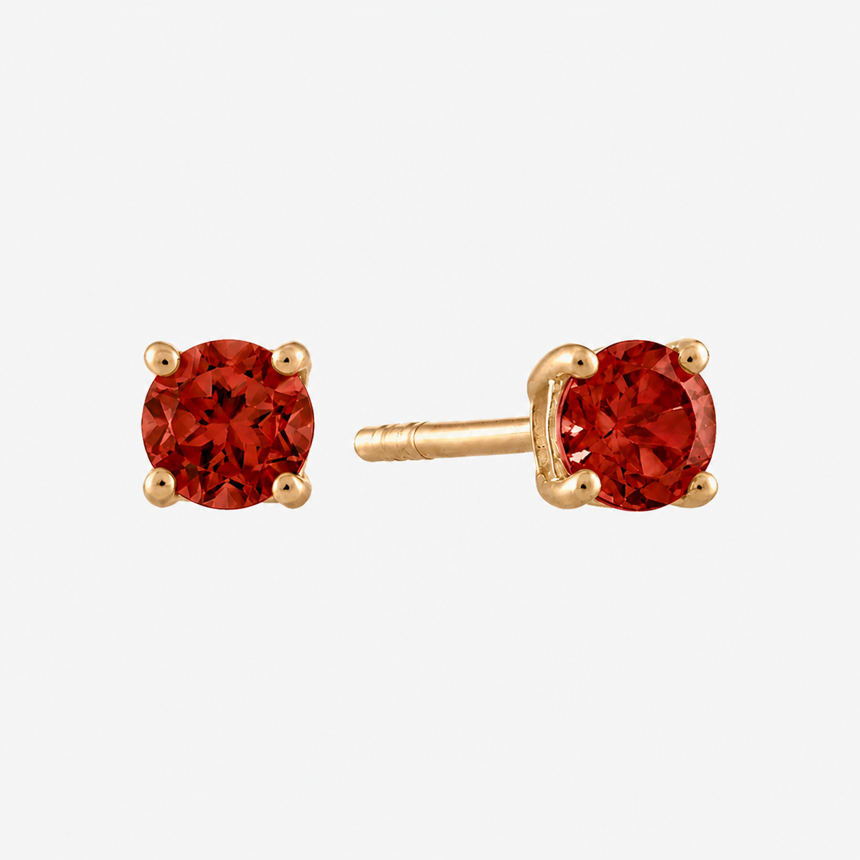 Garnet Stud Earrings