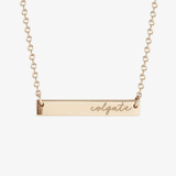 Colgate Horizontal Bar Necklace