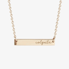 Colgate Horizontal Bar Necklace