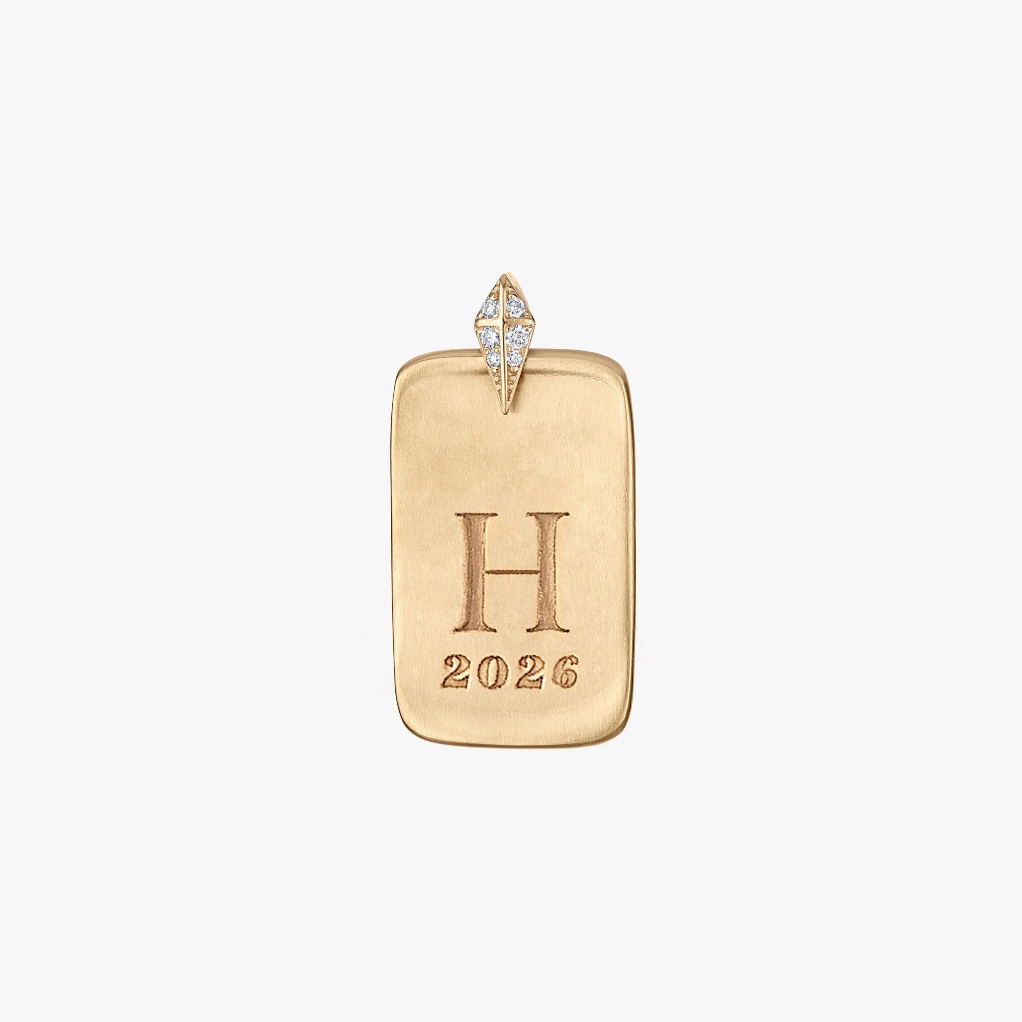 Custom Diamond Ingot Pendant
