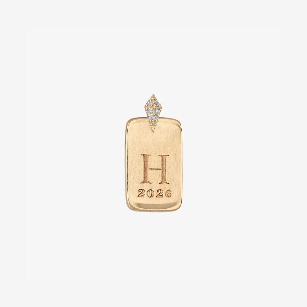 Custom Diamond Ingot Petite Pendant