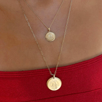 South Carolina Seal Florentine Pendant on figure