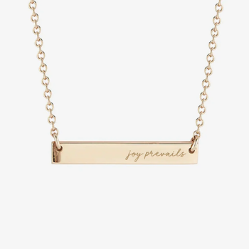 Kentucky DanceBlue Joy Prevails Horizontal Bar Necklace