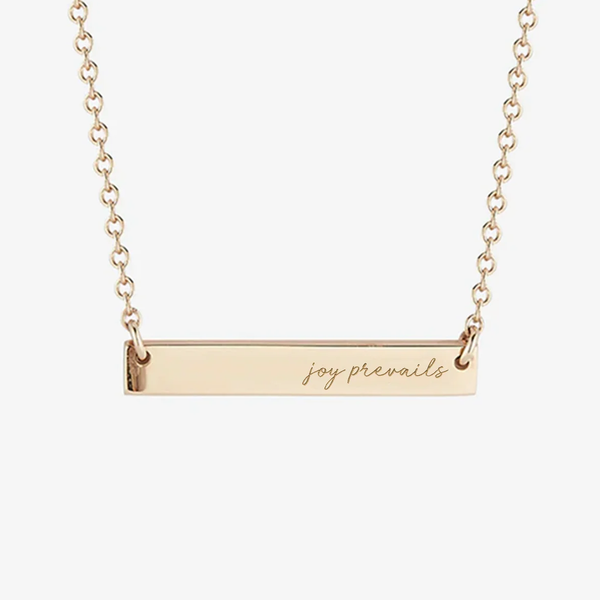 Kentucky DanceBlue Joy Prevails Horizontal Bar Necklace