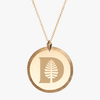 Dartmouth D Pine Florentine Pendant