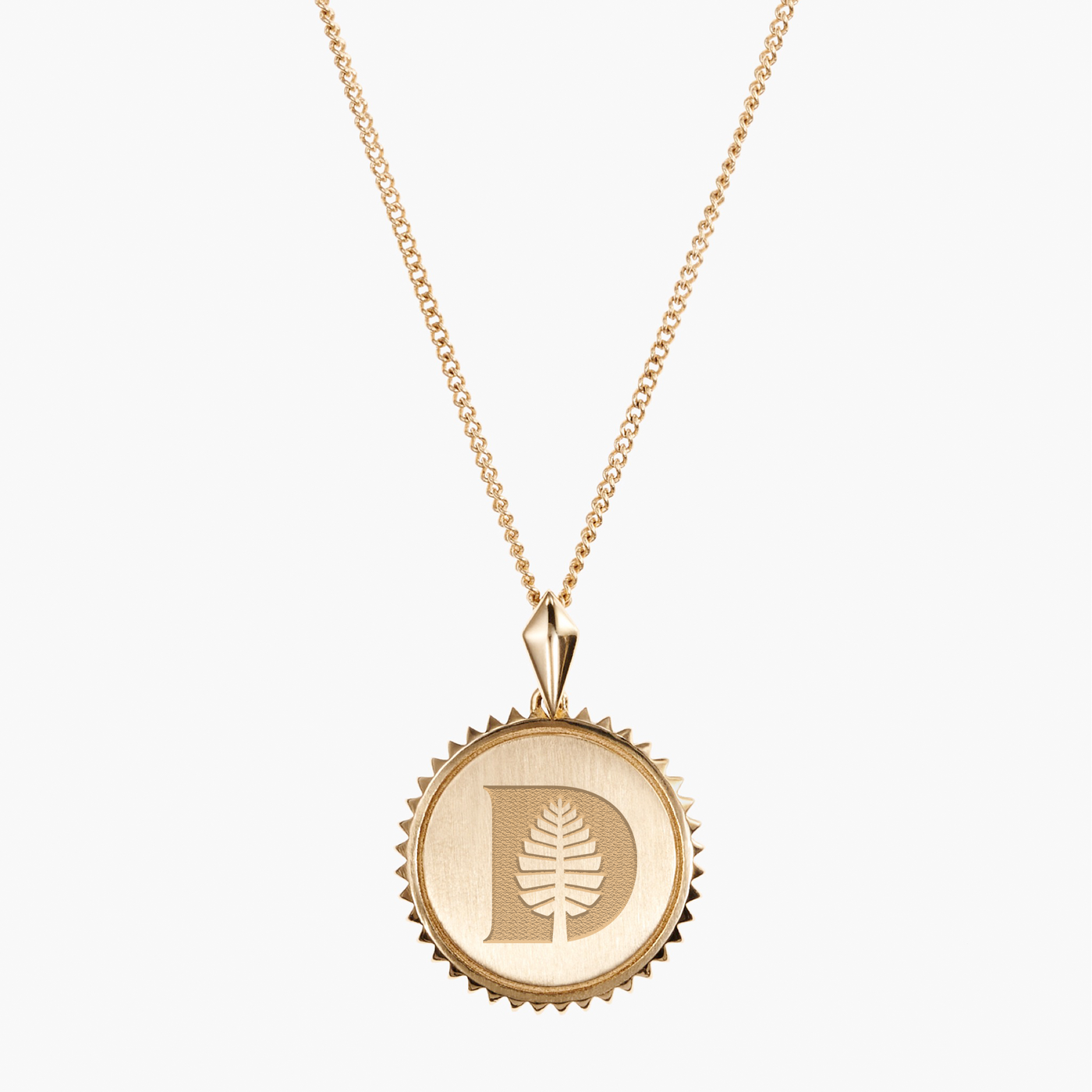 Dartmouth D Pine Sunburst Pendant