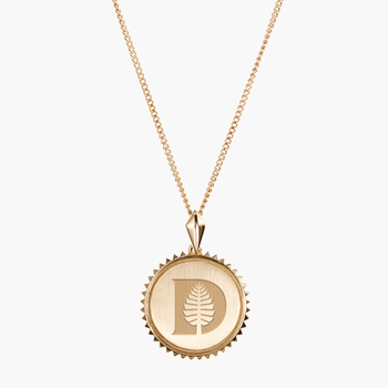 Dartmouth D Pine Sunburst Pendant