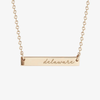 Delaware Horizontal Bar Necklace
