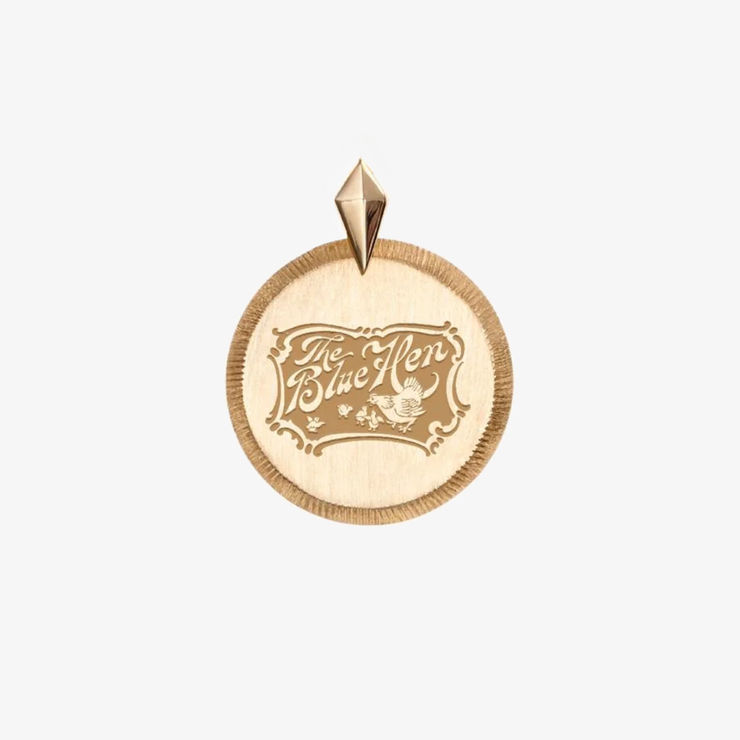 Delaware Vintage Blue Hen Pendant
