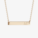 Delta Gamma Horizontal Bar Necklace