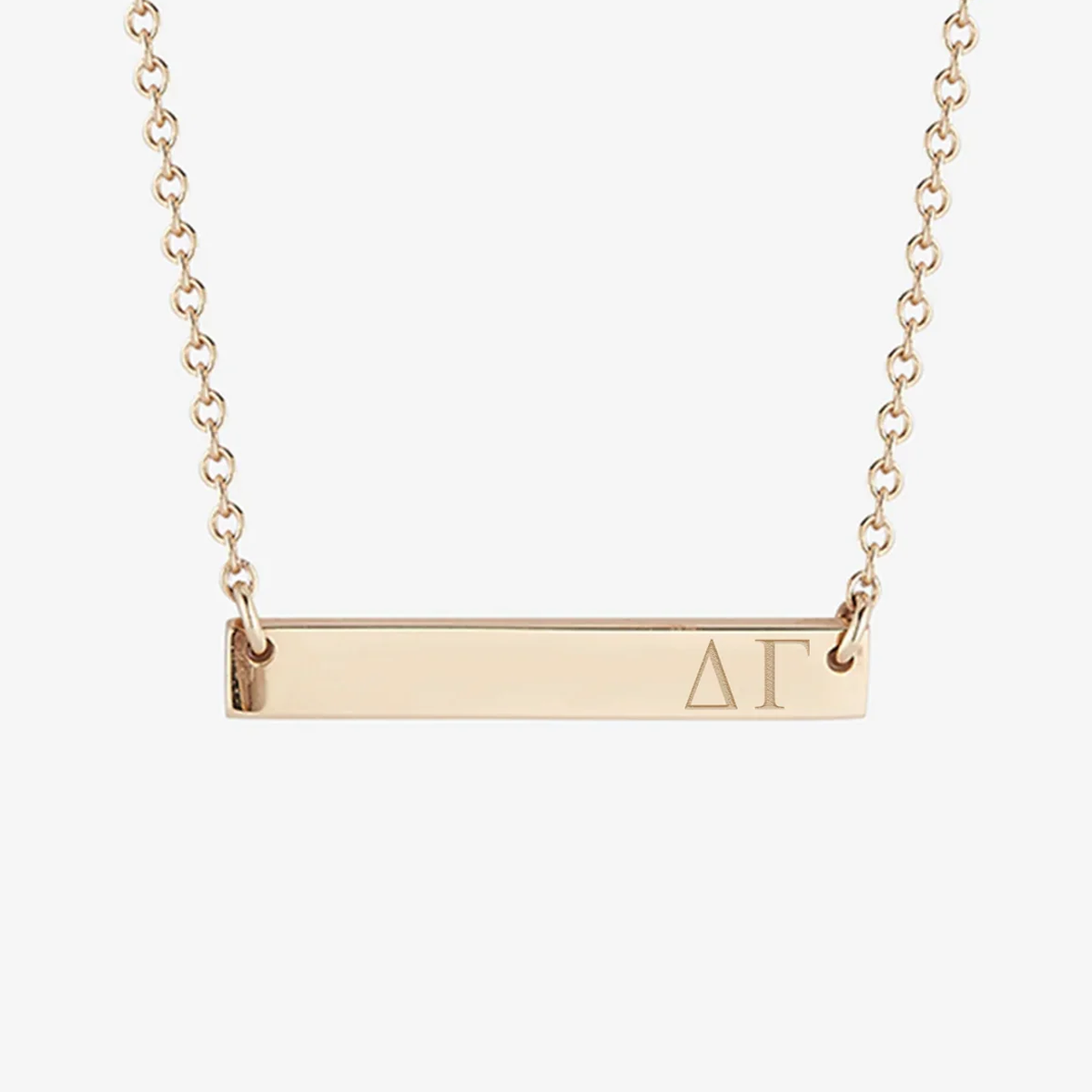 Delta Gamma Horizontal Bar Necklace