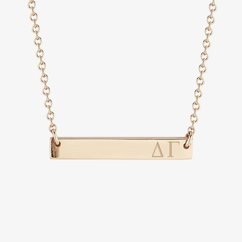 Delta Gamma Horizontal Bar Necklace