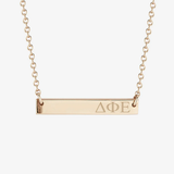 Delta Phi Epsilon Horizontal Bar Necklace