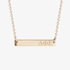 Delta Phi Epsilon Horizontal Bar Necklace