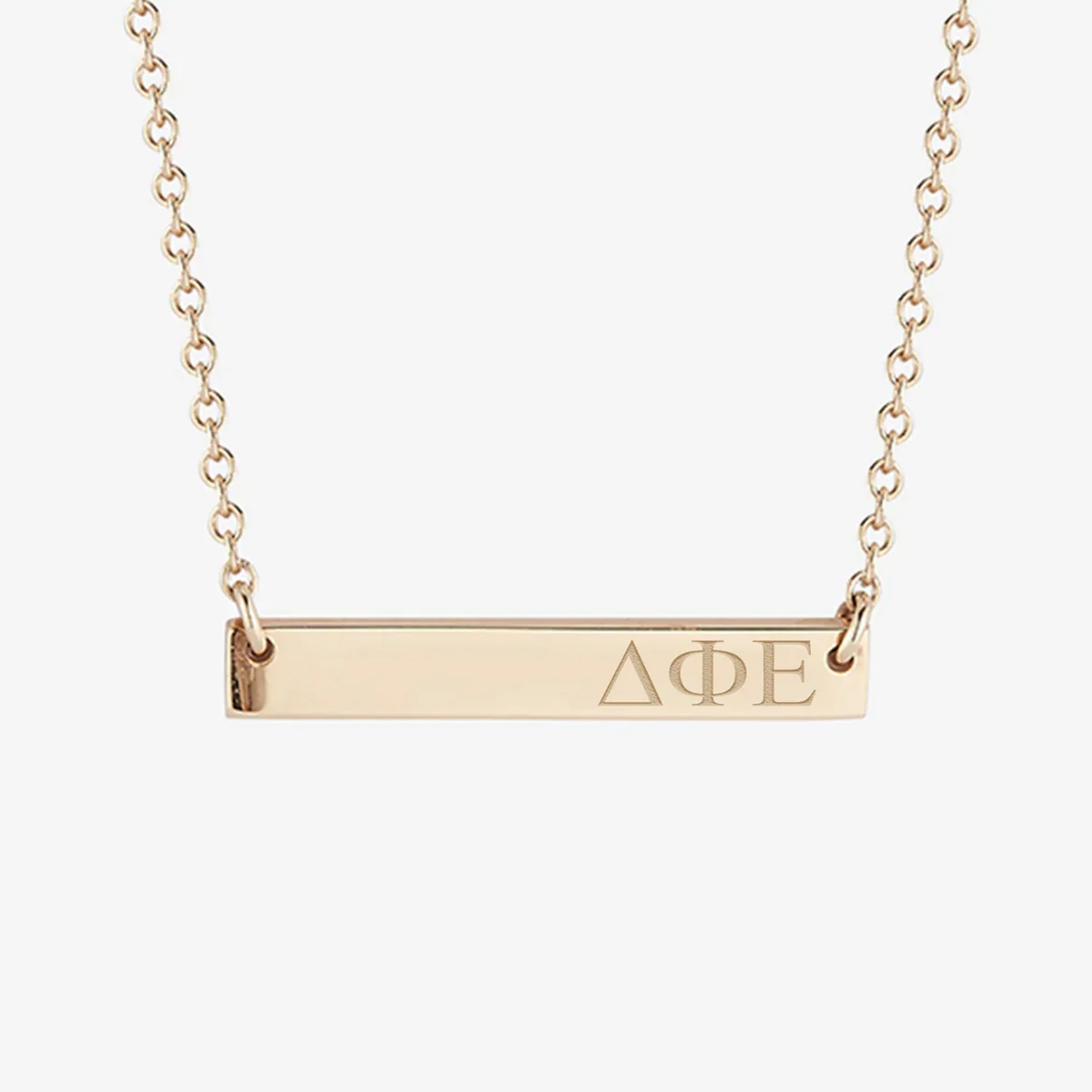Delta Phi Epsilon Horizontal Bar Necklace