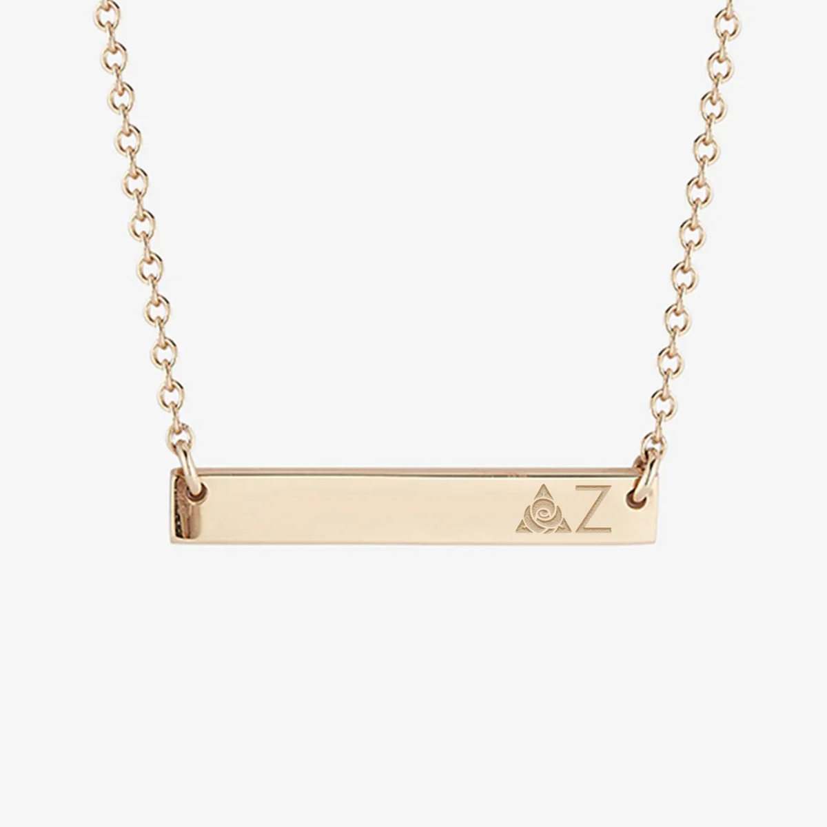 Delta Zeta Horizontal Bar Necklace