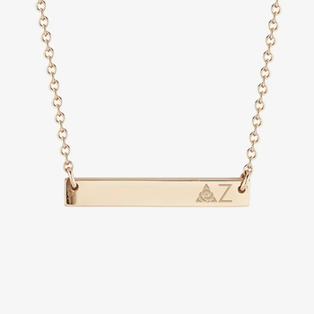 Delta Zeta Horizontal Bar Necklace