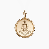 Delta Delta Delta Sunburst Crest Pendant
