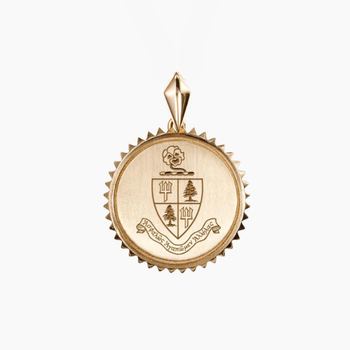 Delta Delta Delta Sunburst Crest Pendant