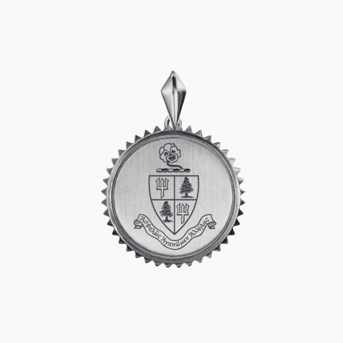 Delta Delta Delta Sunburst Crest Pendant