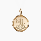 Delta Phi Epsilon Sunburst Crest Pendant
