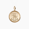 Delta Phi Epsilon Sunburst Crest Pendant