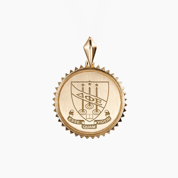 Delta Phi Epsilon Sunburst Crest Pendant