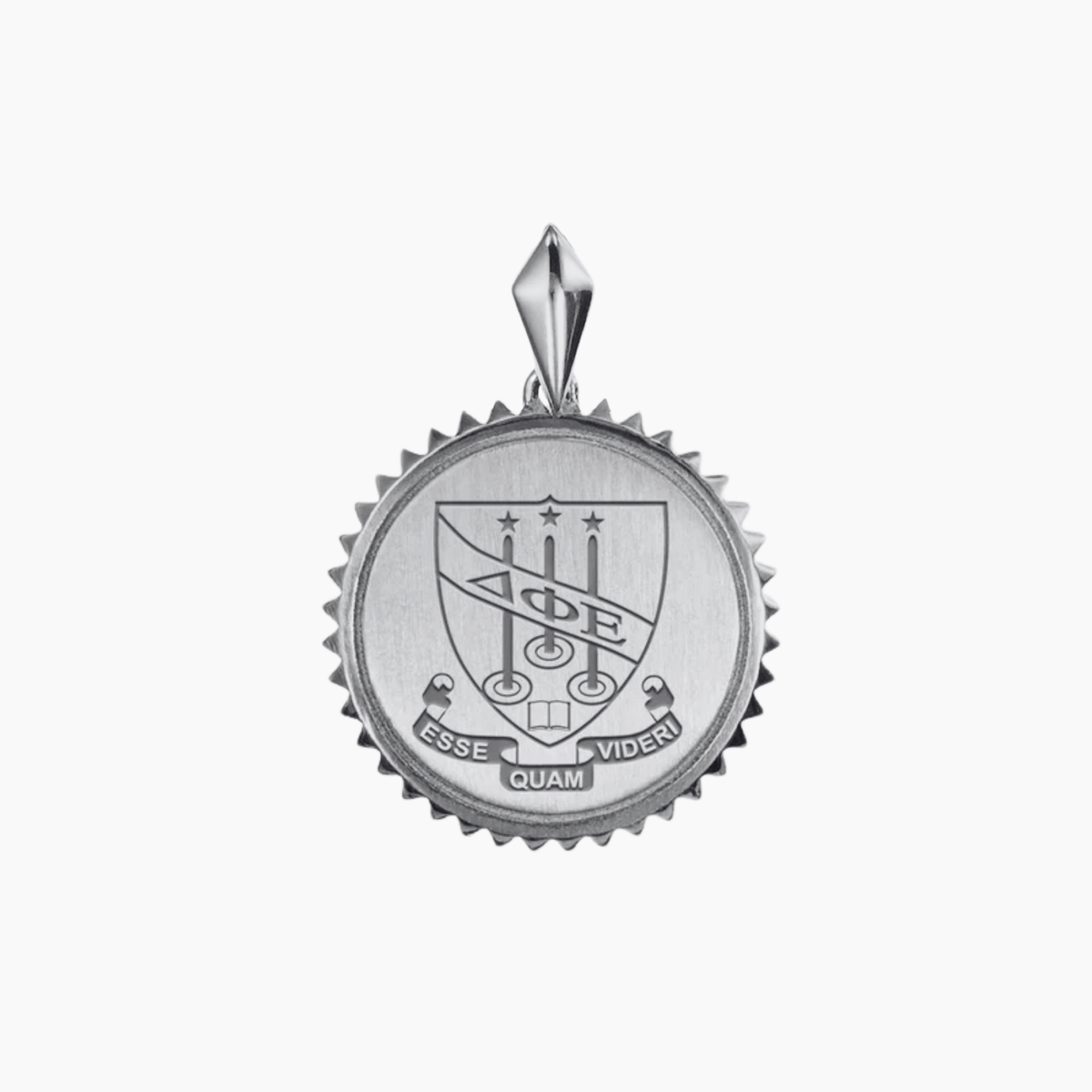Delta Phi Epsilon Sunburst Crest Pendant