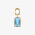 Blue Topaz Earring Charm
