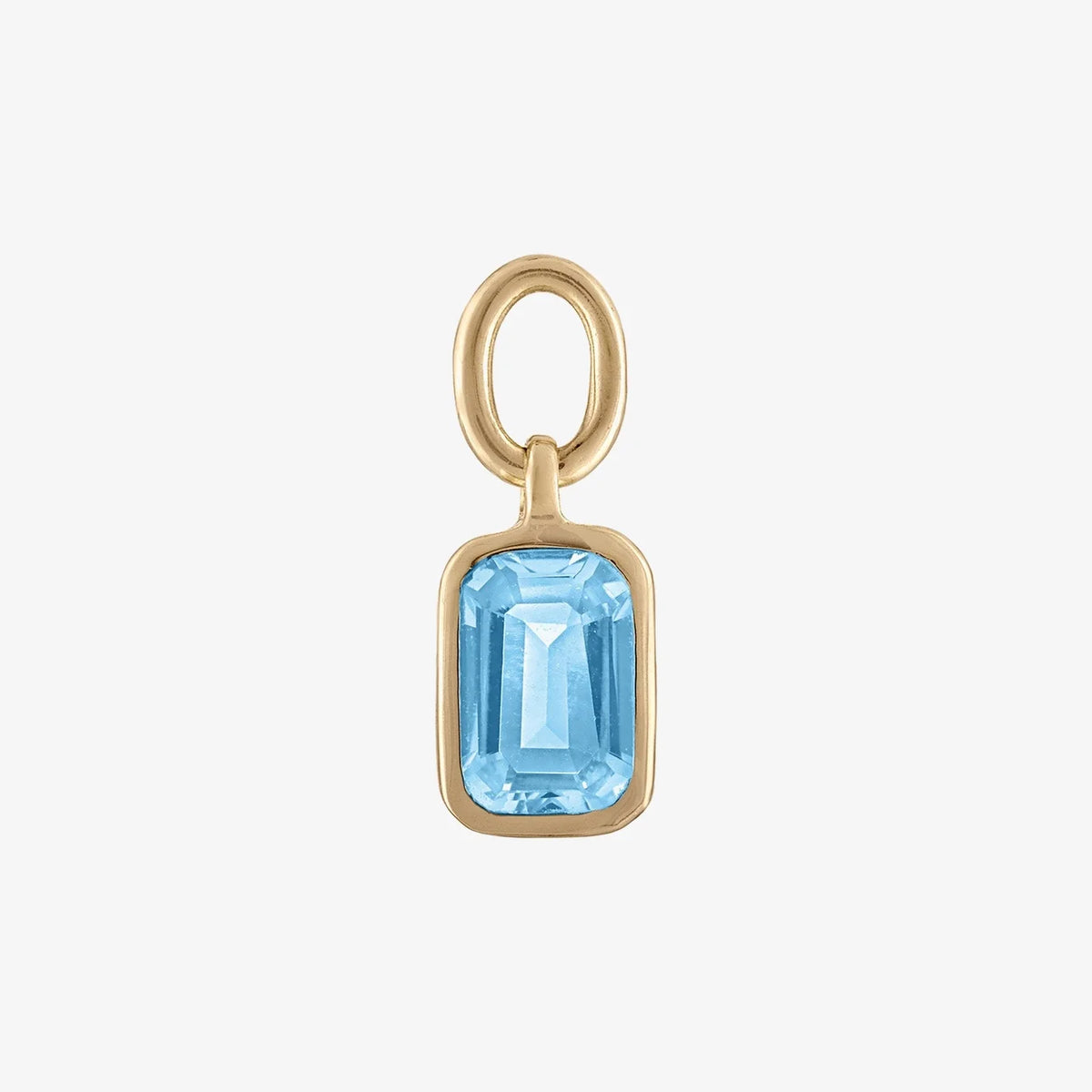 Blue Topaz Earring Charm