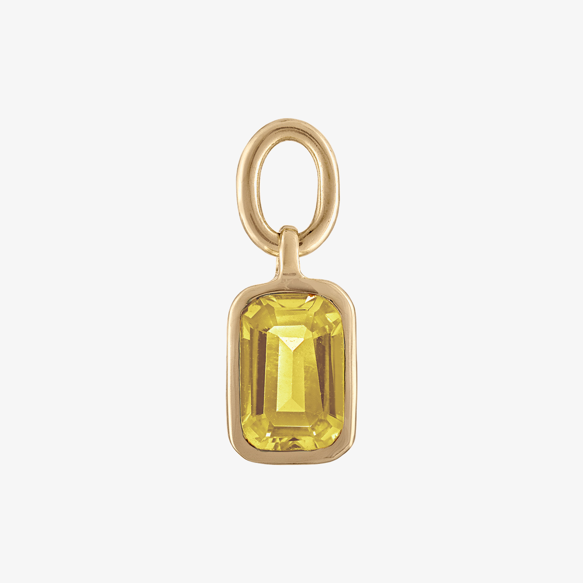 Yellow Citrine Earring Charm