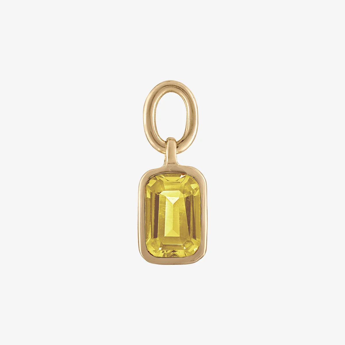 Yellow Citrine Earring Charm