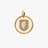 Elon Florentine Leaf Pendant Petite