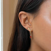Arizona Mini U Earring Bundle shown on figure in gold