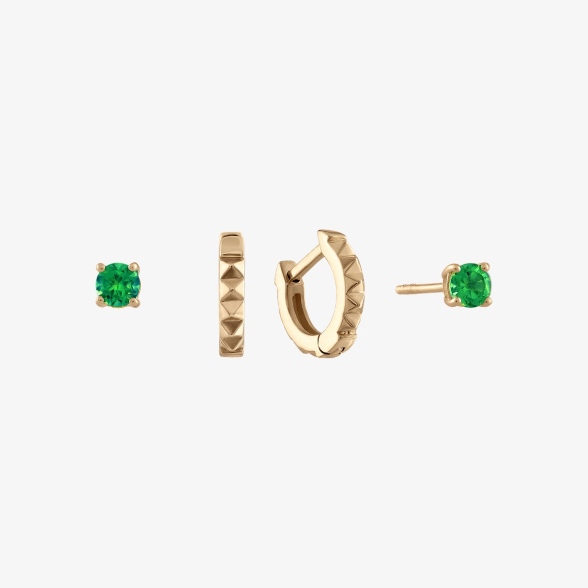 Emerald Sunburst Earring Bundle